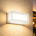 Brilagi - LED zunanja stenska svetilka s senzorjem PARKER LED/12W/230V bela IP44