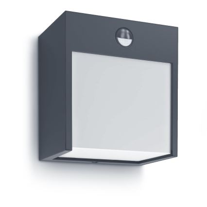 Brilagi - LED Zunanja stenska svetilka s senzorjem TERNI LED/12W/230V antracit IP44