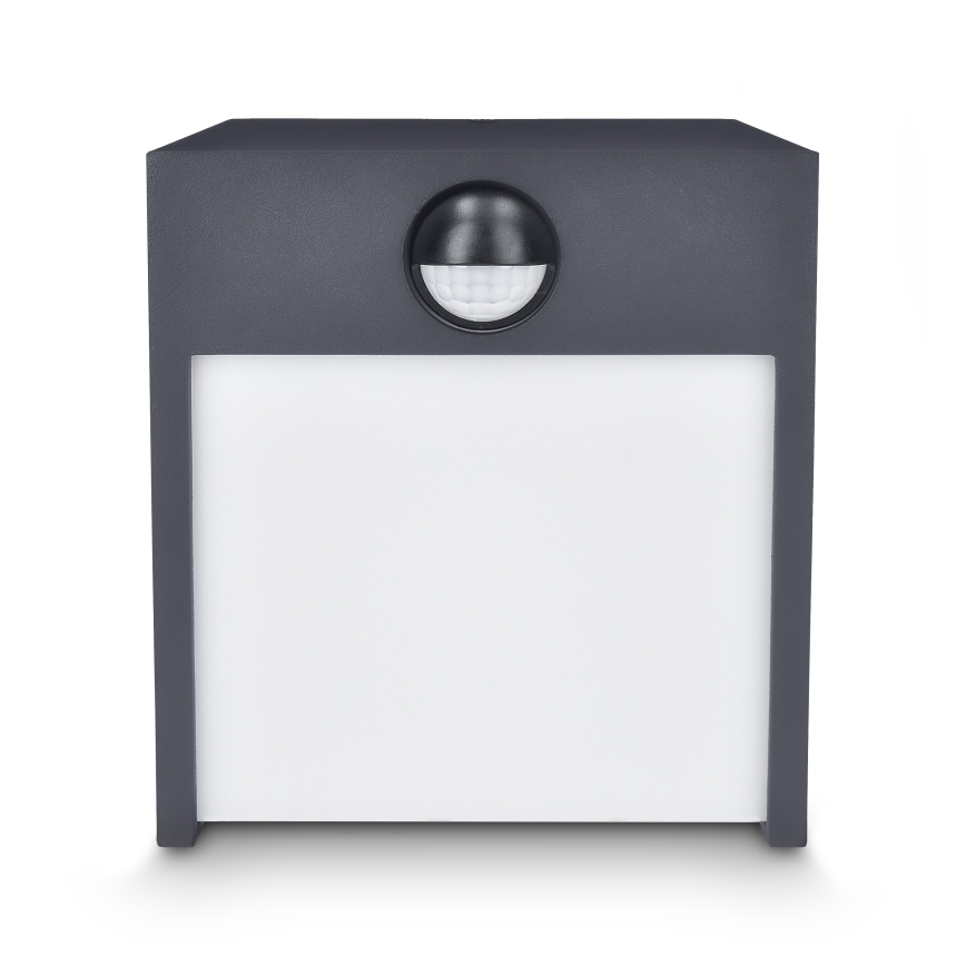 Brilagi - LED Zunanja stenska svetilka s senzorjem TERNI LED/12W/230V antracit IP44