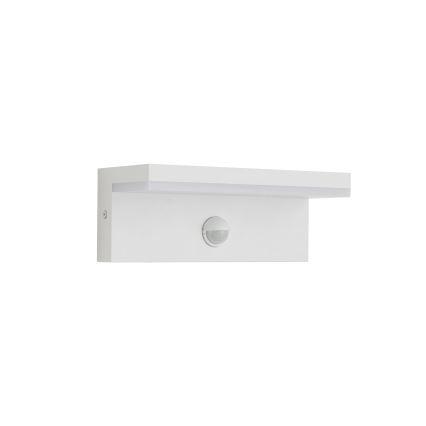 Brilagi - LED zunanja stenska svetilka s senzorjem TESSI LED/10W/230V bela IP54