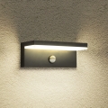 Brilagi - LED zunanja stenska svetilka s senzorjem TESSI LED/10W/230V črna IP54