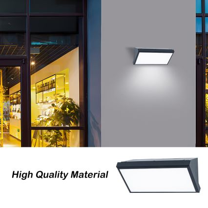 Brilagi - LED zunanje stensko svetilo s senzorjem TRIANGLE LED/20W/230V antracitno IP65