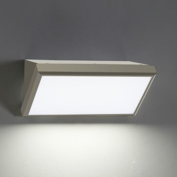 Brilagi - LED Zunanja stenska svetilka s senzorjem TRIANGLE LED/20W/230V siva IP65