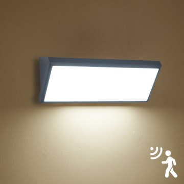 Brilagi - LED zunanja stenska svetilka s senzorjem TRIANGLE LED/42W/230V 45 cm antracitna IP65