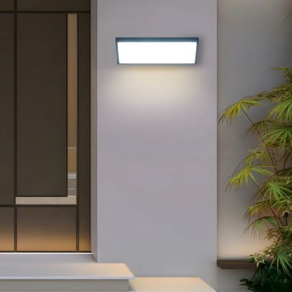 Brilagi - LED zunanja stenska svetilka s senzorjem TRIANGLE LED/42W/230V antracitna IP65