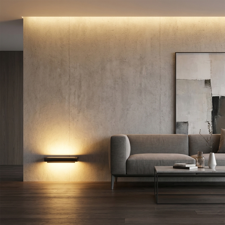Brilagi - LED Zunanja stenska svetilka SALERNO LED/12W/230V 35,5 cm antracit IP65