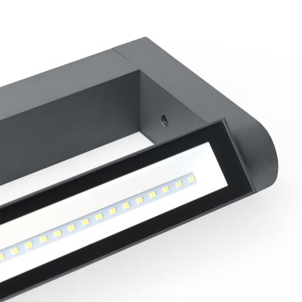 Brilagi - LED Zunanja stenska svetilka SALERNO LED/12W/230V 35,5 cm antracit IP65