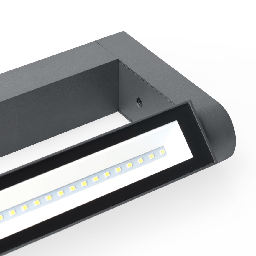 Brilagi - LED Zunanja stenska svetilka SALERNO LED/12W/230V 35,5 cm antracit IP65
