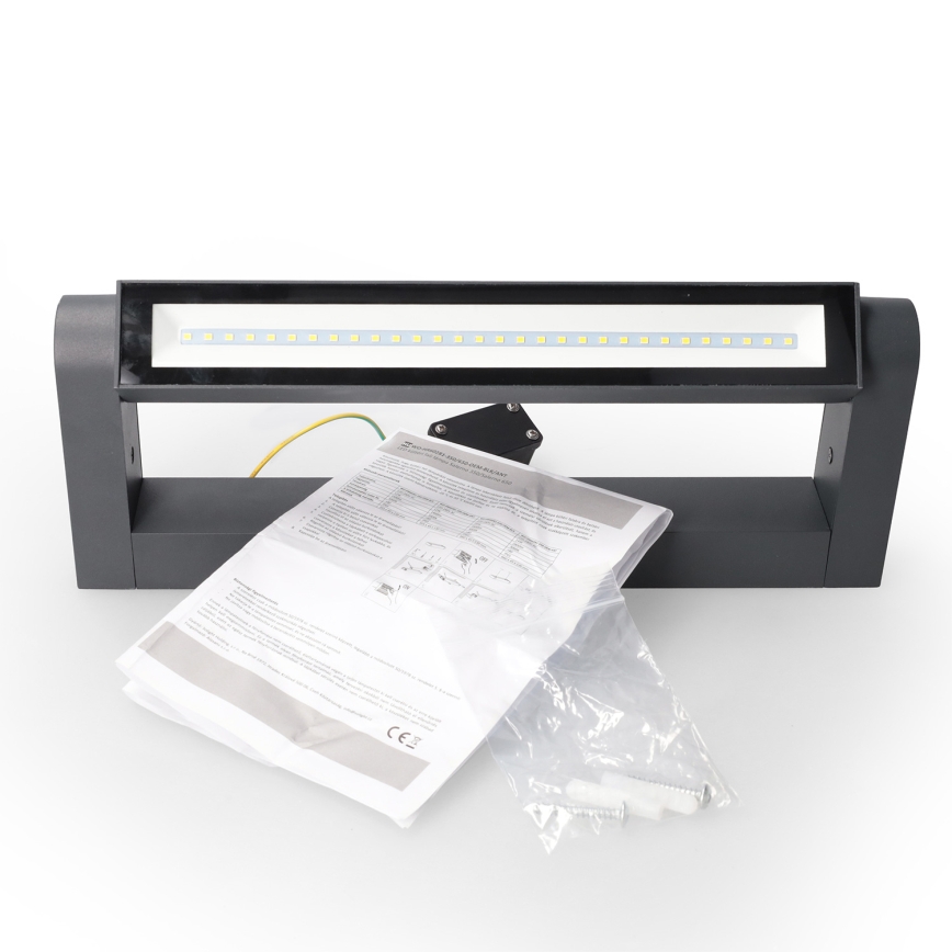 Brilagi - LED Zunanja stenska svetilka SALERNO LED/12W/230V 35,5 cm antracit IP65