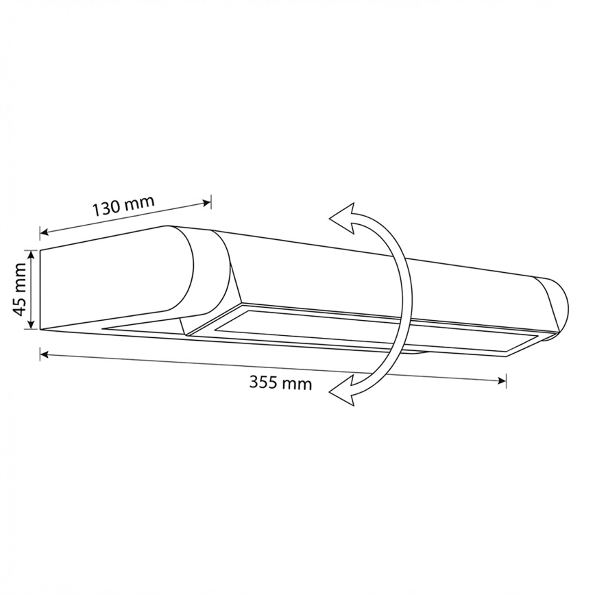 Brilagi - LED Zunanja stenska svetilka SALERNO LED/12W/230V 35,5 cm antracit IP65