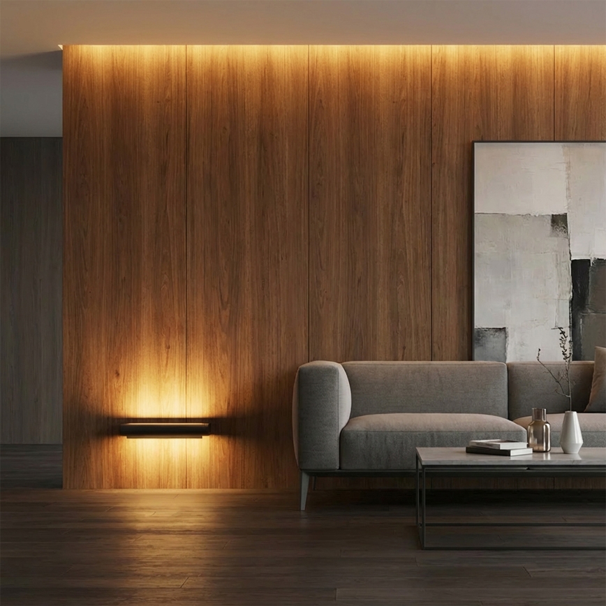 Brilagi - LED zunanja stenska svetilka SALERNO LED/12W/230V 35,5 cm črna IP65