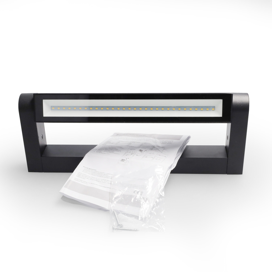 Brilagi - LED zunanja stenska svetilka SALERNO LED/12W/230V 35,5 cm črna IP65
