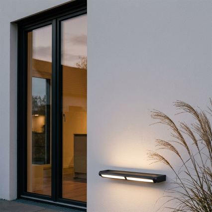 BRILAGI - LED Zunanja stenska svetilka za fasado SALERNO LED/24W/230V 66 cm črna IP65