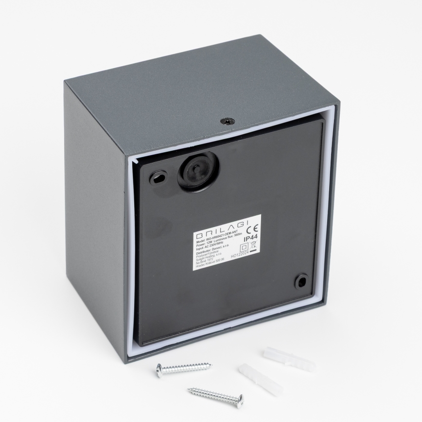 Brilagi - LED Zunanja stenska svetilka TERNI LED/12W/230V antracit IP44
