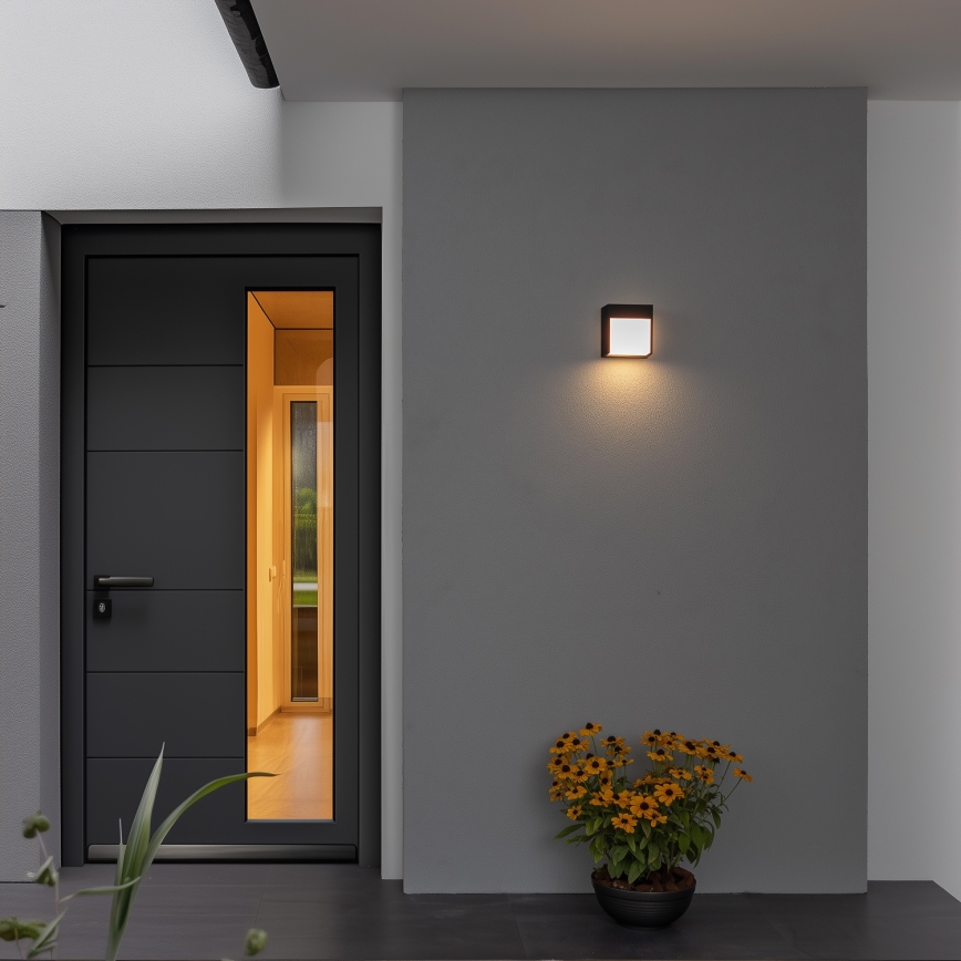 Brilagi - LED Zunanja stenska svetilka TERNI LED/12W/230V črna IP44