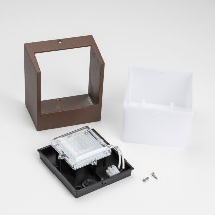 BRILAGI - LED zunanja stenska svetilka TERNI LED/12W/230V, rjava, IP44