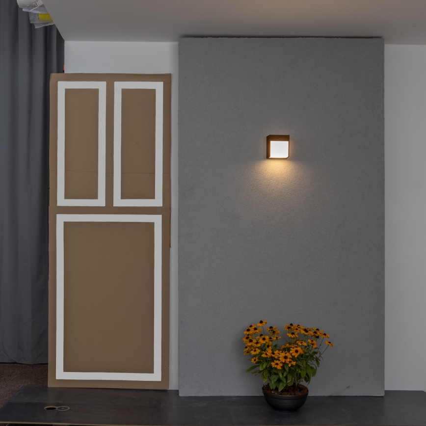 BRILAGI - LED zunanja stenska svetilka TERNI LED/12W/230V, rjava, IP44