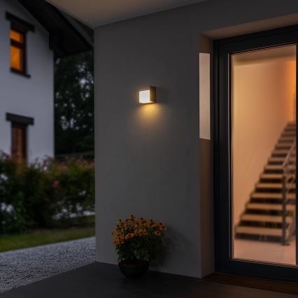 Brilagi - LED Zunanja stenska svetilka TERNI LED/12W/230V siva IP44