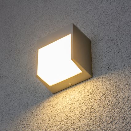 Brilagi - LED Zunanja stenska svetilka TERNI LED/12W/230V siva IP44