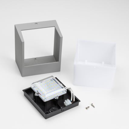 Brilagi - LED Zunanja stenska svetilka TERNI LED/12W/230V siva IP44