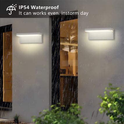 Brilagi - LED zunanja stenska svetilka TESSI LED/10W/230V bela IP54