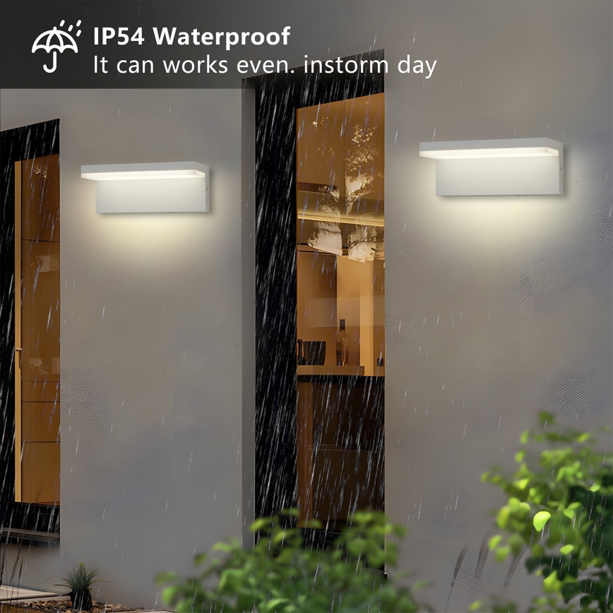 Brilagi - LED zunanja stenska svetilka TESSI LED/10W/230V bela IP54