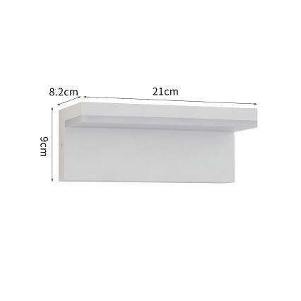 Brilagi - LED zunanja stenska svetilka TESSI LED/10W/230V bela IP54