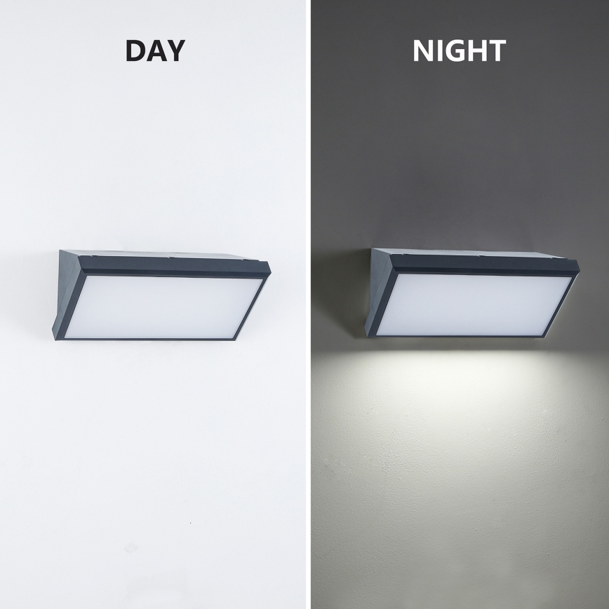 Brilagi - LED zatemnjivo zunanje stensko svetilo TRIANGLE 1xE27/6W/230V 2700-6500K IP65 antracit