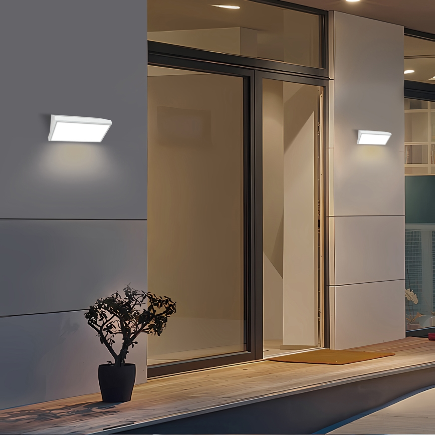 Brilagi - LED Zunanja stenska svetilka TRIANGLE LED/20W/230V bela IP65