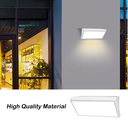 Brilagi - LED Zunanja stenska svetilka TRIANGLE LED/20W/230V bela IP65