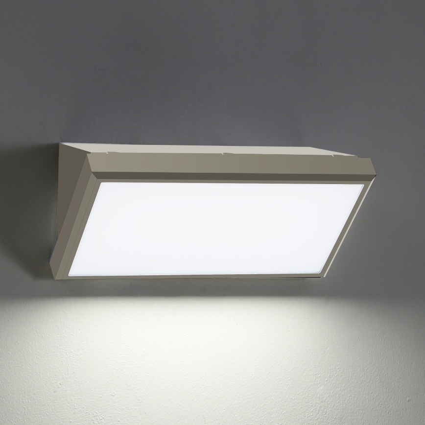 Brilagi - LED Zunanja stenska svetilka TRIANGLE LED/20W/230V siva IP65