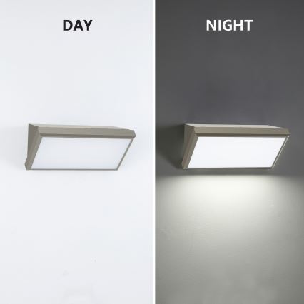 Brilagi - LED Zunanja stenska svetilka TRIANGLE LED/20W/230V siva IP65