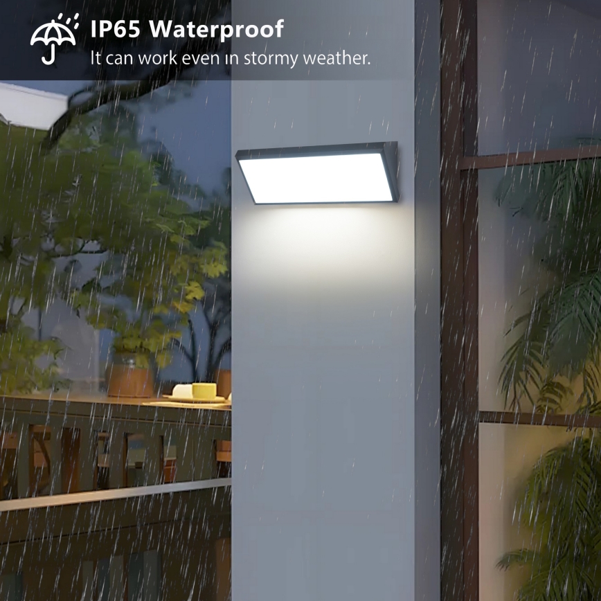 Brilagi - LED zunanja stenska svetilka TRIANGLE LED/42W/230V 3000/4000/6500K antracit IP65