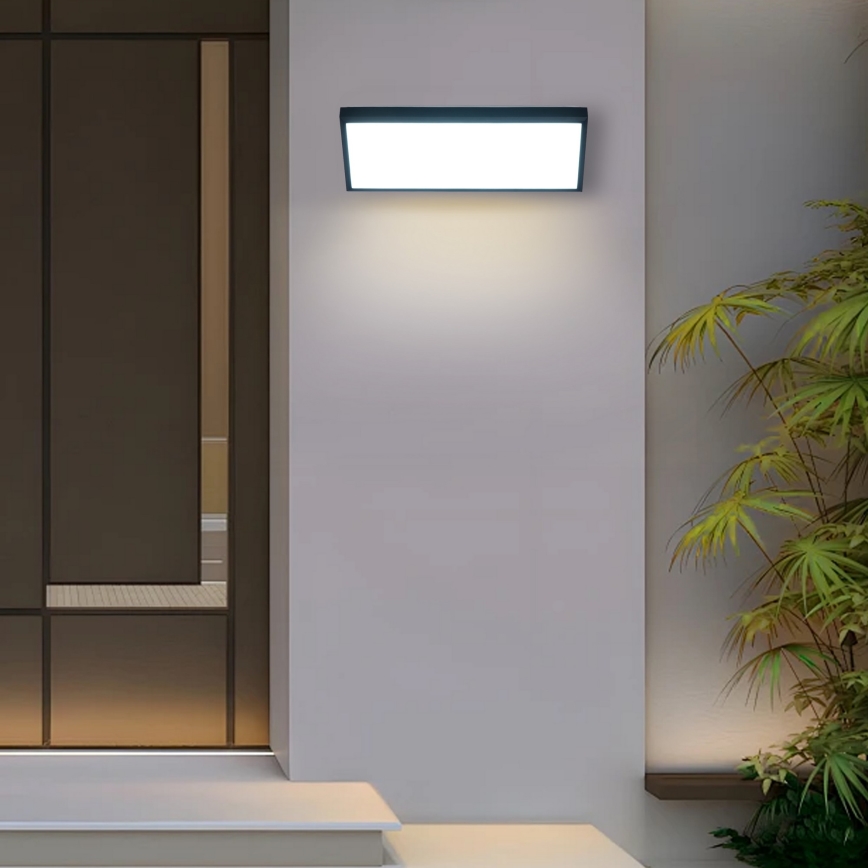 Brilagi - LED zunanja stenska svetilka TRIANGLE LED/42W/230V 3000/4000/6500K 45 cm črna IP65