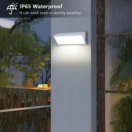 Brilagi - LED zunanja stenska svetilka TRIANGLE LED/42W/230V, bela, IP65