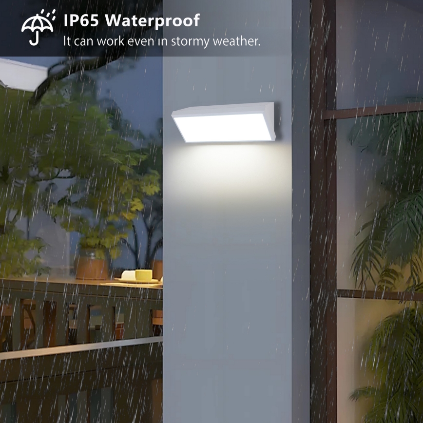 Brilagi - LED zunanja stenska svetilka TRIANGLE LED/42W/230V, bela, IP65