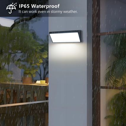 Brilagi - LED zunanja stenska svetilka TRIANGLE LED/42W/230V črna IP65