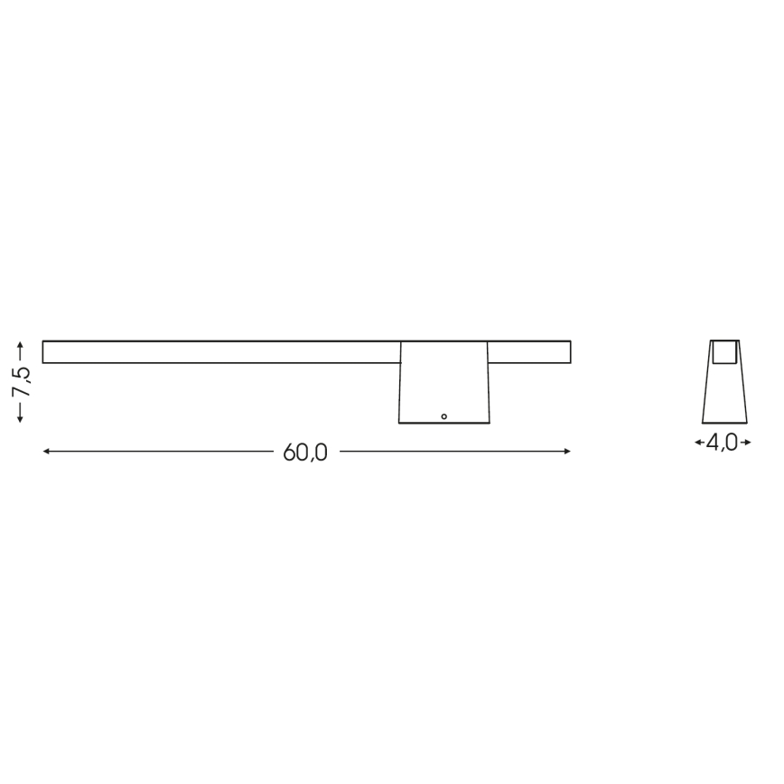 BRILAGI - LED Zunanja stenska svetilka VELORA LED/9W/230V 60 cm IP44 antracit