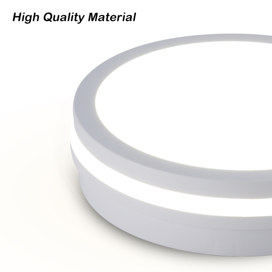 Brilagi - LED zunanja stropna svetilka BENE LED/18W/230V, premer 21,5 cm, bela, IP54