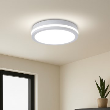 Brilagi - LED zunanja stropna svetilka BENE LED/24W/230V premer 26 cm bela IP54