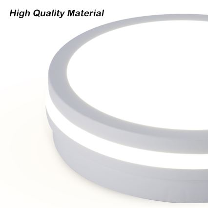 Brilagi - LED zunanja stropna svetilka BENE LED/24W/230V premer 26 cm bela IP54