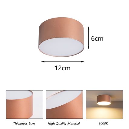 BRILAGI - LED Zunanja stropna svetilka FORIS LED/14W/230V premer 12 cm bronasta IP44