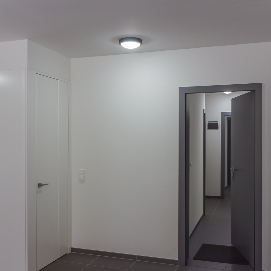 Brilagi - LED Zunanja stropna svetilka LED/20W/230V pr. 23 cm IP54 antracit