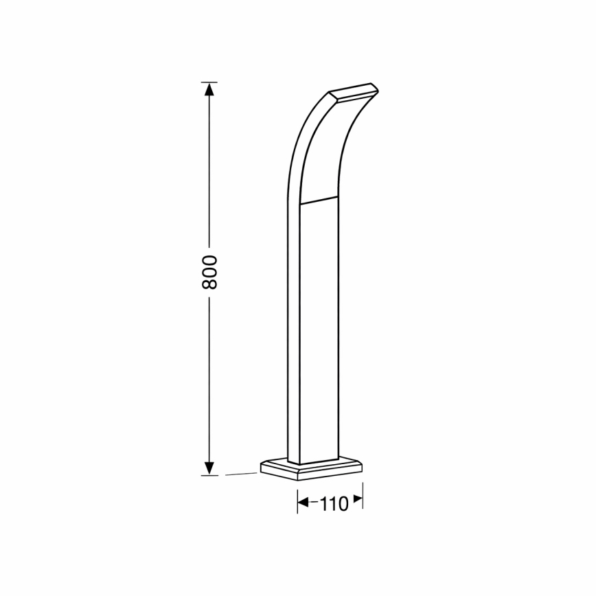 Brilagi - LED Zunanja svetilka ARCELO LED/9W/230V 50 cm IP44