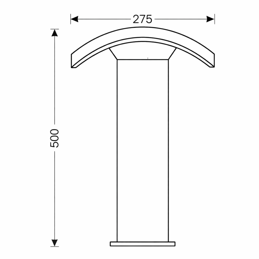 Brilagi - LED Zunanja svetilka ARCELO LED/9W/230V 50 cm IP54