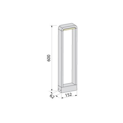 BRILAGI - LED Zunanja svetilka BARI LED/10W/230V 4000K IP65 60 cm antracit