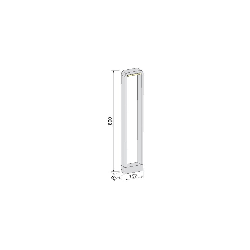 BRILAGI - LED zunanja svetilka BARI LED/10W/230V 4000K IP65 80 cm antracit