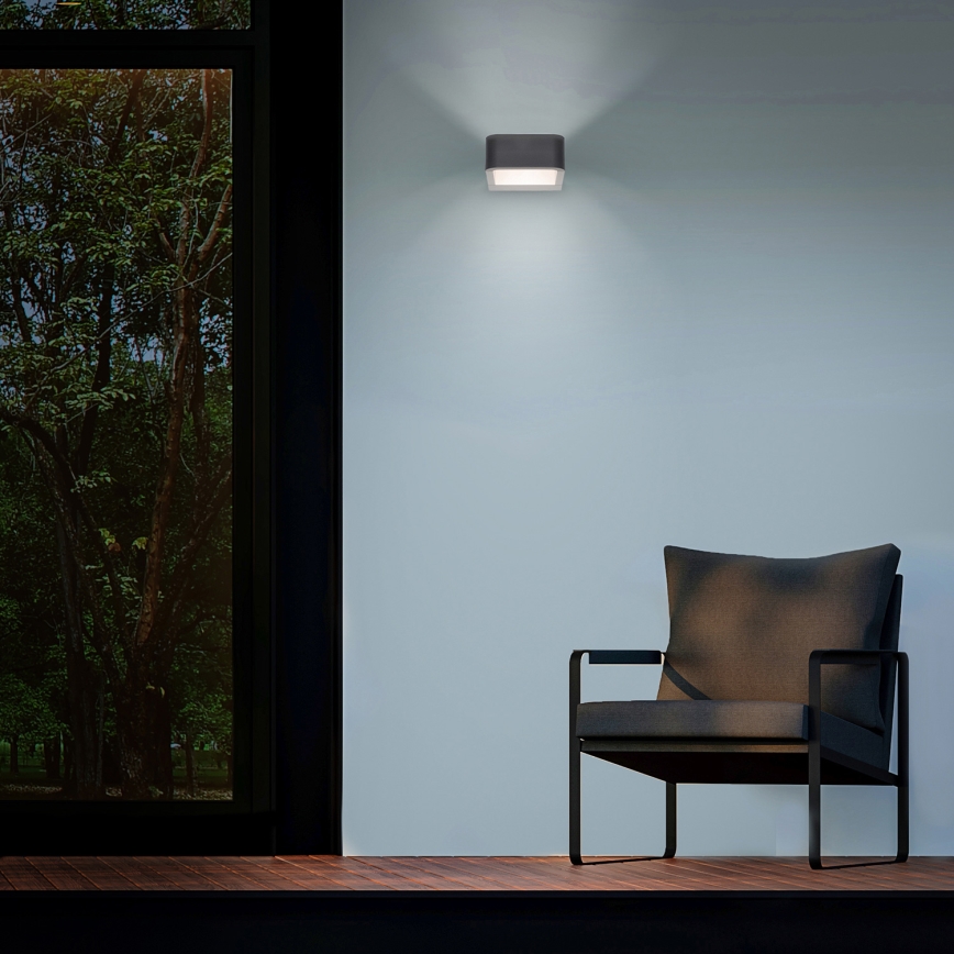 Brilagi - LED Zunanja stenska svetilka BARI LED/7W/230V 3000/4000/6000K antracit IP54
