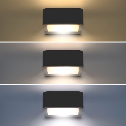 Brilagi - LED Zunanja stenska svetilka BARI LED/7W/230V 3000/4000/6000K antracit IP54