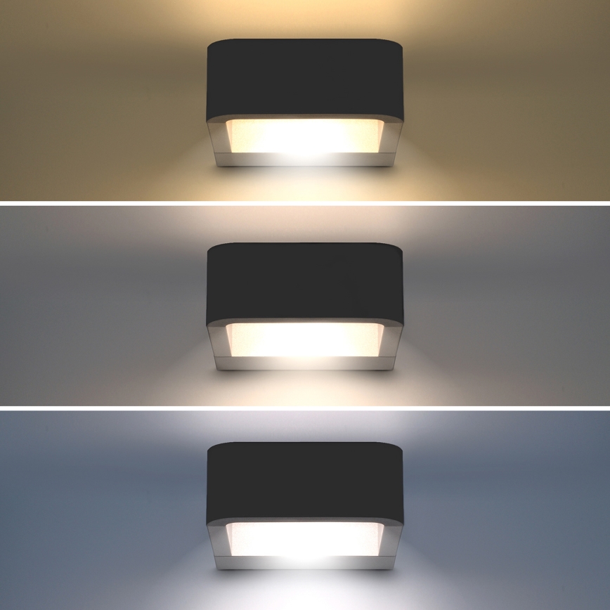 Brilagi - LED Zunanja stenska svetilka BARI LED/7W/230V 3000/4000/6000K antracit IP54
